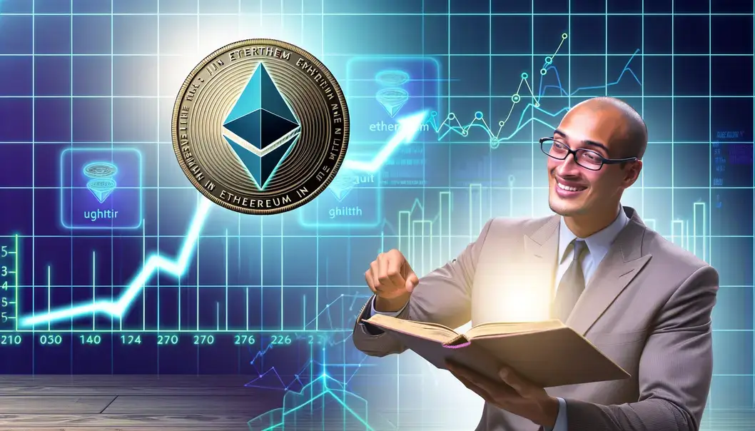 A futuristic city that represents the Ethereum ecosystem’s tech advancements in 2025.
