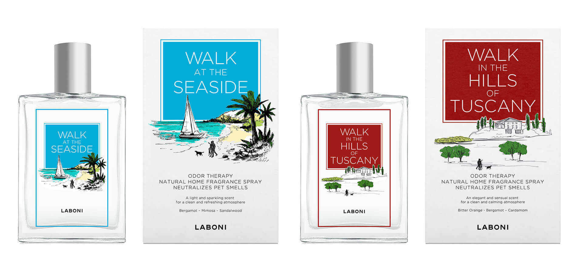 Etiketten / Verpackungsdesign / packaging design für Laboni Odor therapy